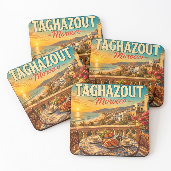 Item preview, Taghazout Morocco - Scenic Style Travel Poster designed and sold by LSVart.