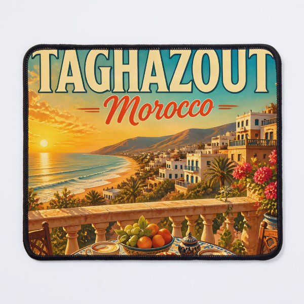 Item preview, Taghazout Morocco - Scenic Style Travel Poster designed and sold by LSVart.