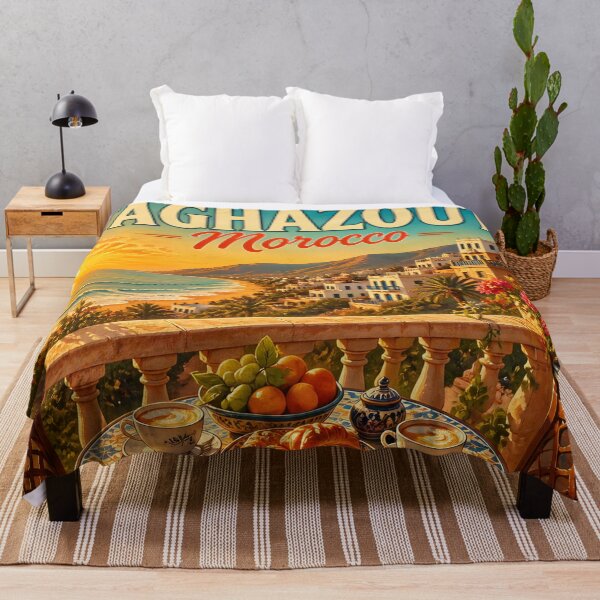 Item preview, Taghazout Morocco - Scenic Style Travel Poster designed and sold by LSVart.