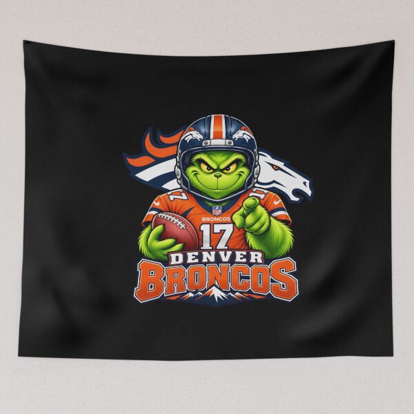 Item preview, Grinch  Denver Broncos Football Fan Game Day designed and sold by CruziPerez.