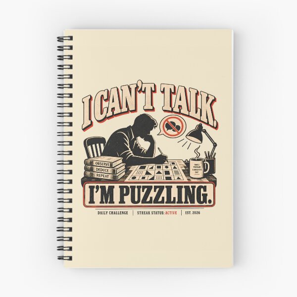 Item preview, I Can't Talk I'm Puzzling Vintage Puzzle Humor designed and sold by goldzilla.studio.