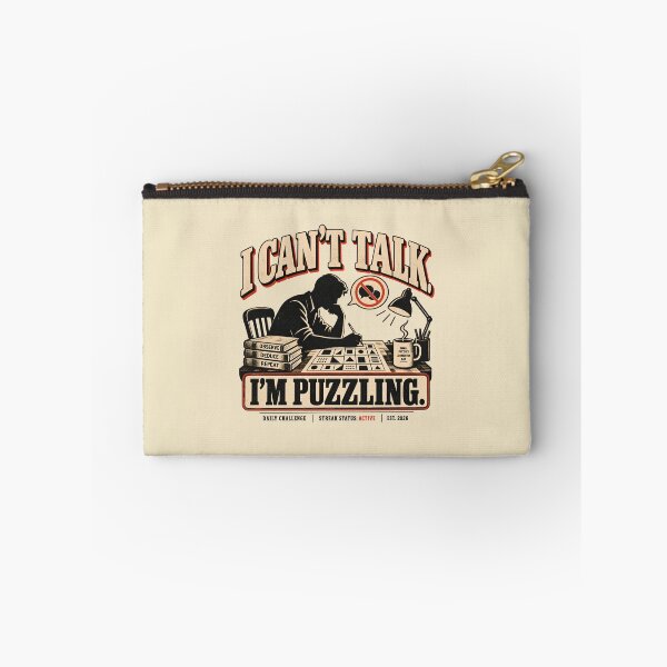 Item preview, I Can't Talk I'm Puzzling Vintage Puzzle Humor designed and sold by goldzilla.studio.