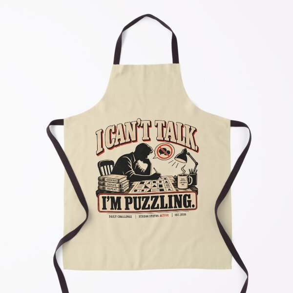 Item preview, I Can't Talk I'm Puzzling Vintage Puzzle Humor designed and sold by goldzilla.studio.