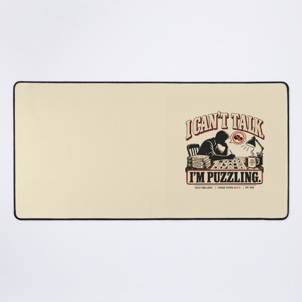 Item preview, I Can't Talk I'm Puzzling Vintage Puzzle Humor designed and sold by goldzilla.studio.