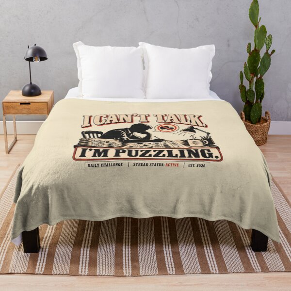 Item preview, I Can't Talk I'm Puzzling Vintage Puzzle Humor designed and sold by goldzilla.studio.