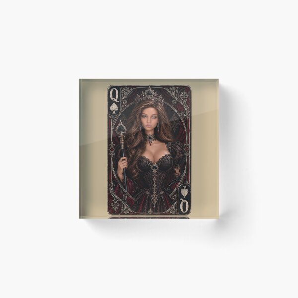 Item preview, Queen of Spades Gothic Dark Fantasy designed and sold by Moxie-Cat-Universe.