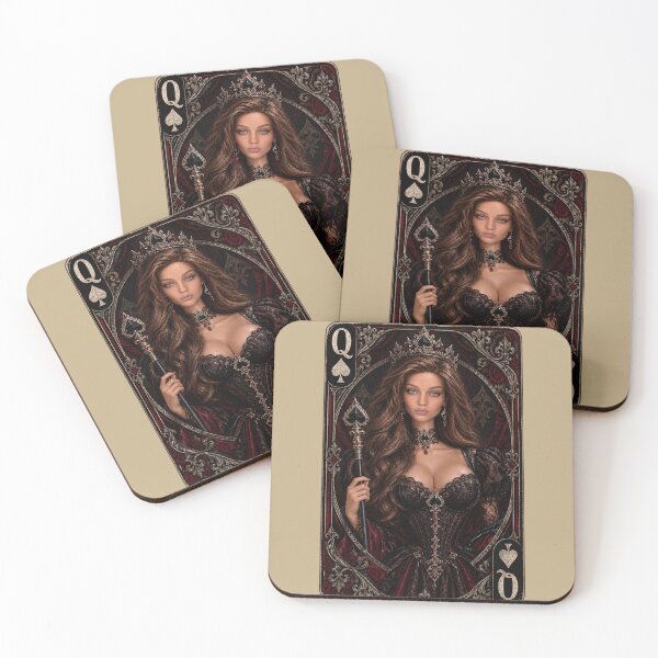 Item preview, Queen of Spades Gothic Dark Fantasy designed and sold by Moxie-Cat-Universe.
