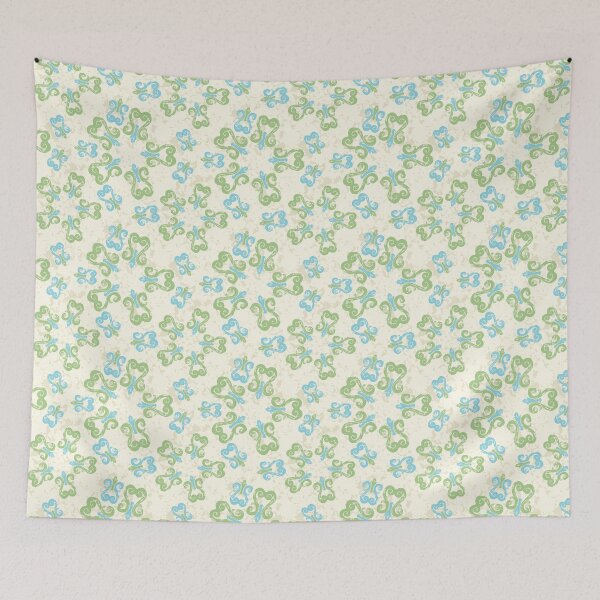 Item preview, Green & Blue Radial Flourishes designed and sold by Digitalmyth's Designs.