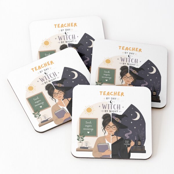 Item preview, Teacher By Day, Witch By Night designed and sold by Fantasy Football Company.