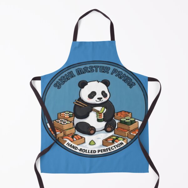 Item preview, Sushi Master Panda Hand Rolled Perfection Cartoon designed and sold by FABIOLA1970.