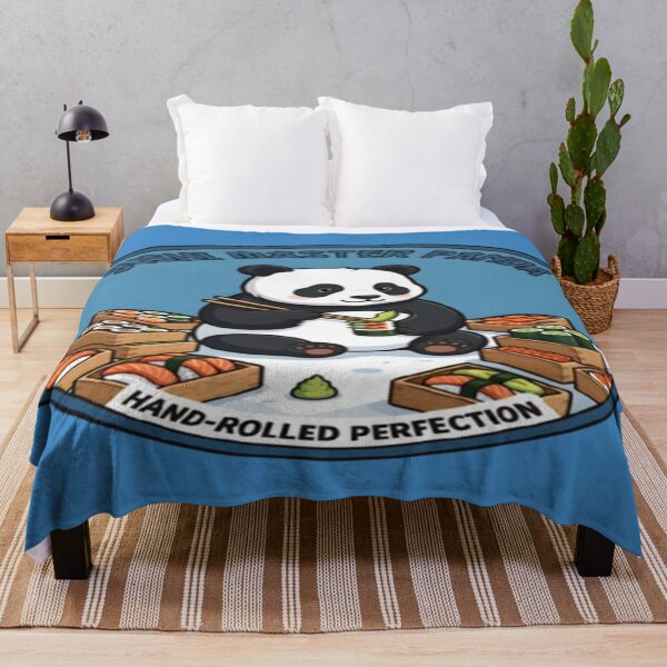 Item preview, Sushi Master Panda Hand Rolled Perfection Cartoon designed and sold by FABIOLA1970.