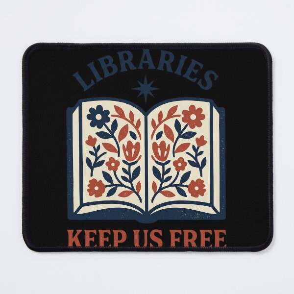 Item preview, Libraries Keep Us Free Book Lover Vintage Style designed and sold by marry treasures.