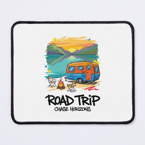 Item preview, Retro Caravan Lake Camping Travel Art Print designed and sold by Merch by Das Design Studio.