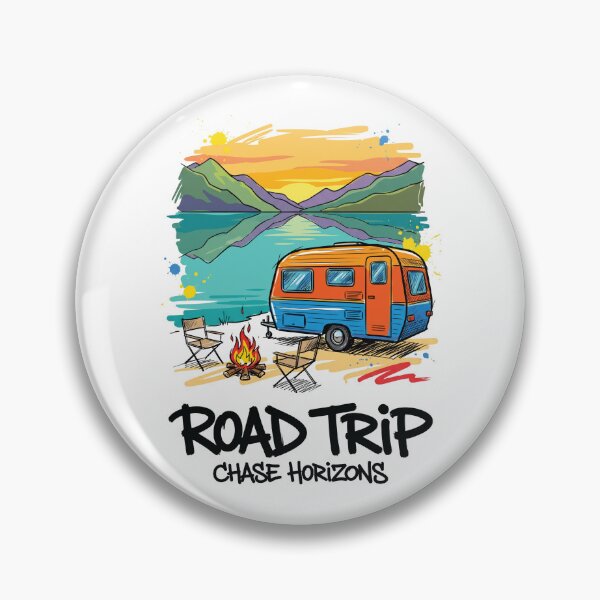 Item preview, Retro Caravan Lake Camping Travel Art Print designed and sold by Merch by Das Design Studio.
