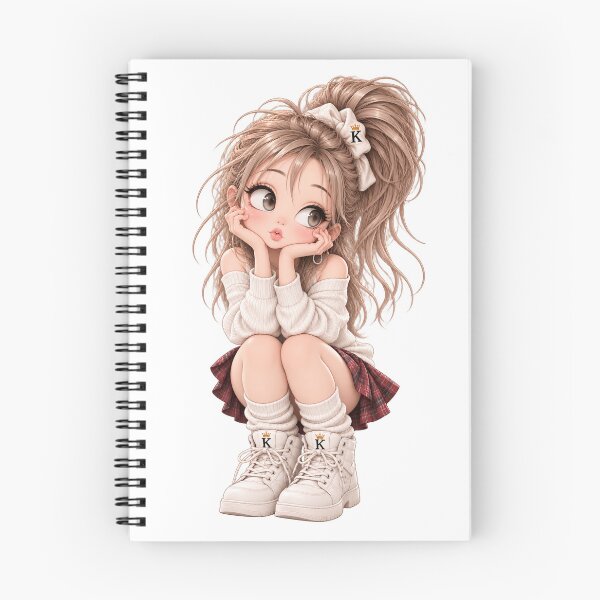 Item preview, Cute Anime Girl Sitting Pose designed and sold by GRFORA.