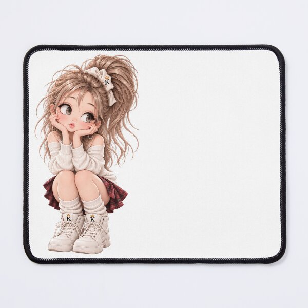 Item preview, Cute Anime Girl Sitting Pose designed and sold by GRFORA.