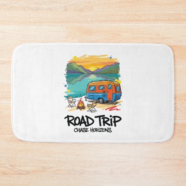 Item preview, Retro Caravan Lake Camping Travel Art Print designed and sold by Merch by Das Design Studio.