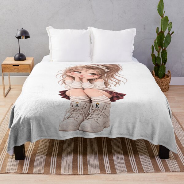 Item preview, Cute Anime Girl Sitting Pose designed and sold by GRFORA.