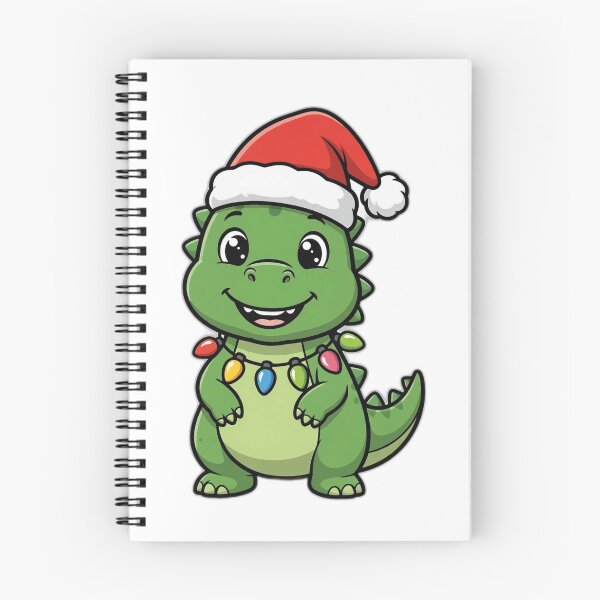 Item preview, Christmas Dinosaur Shirt – Cute Dino Holiday Tee designed and sold by KERK Art and Design.