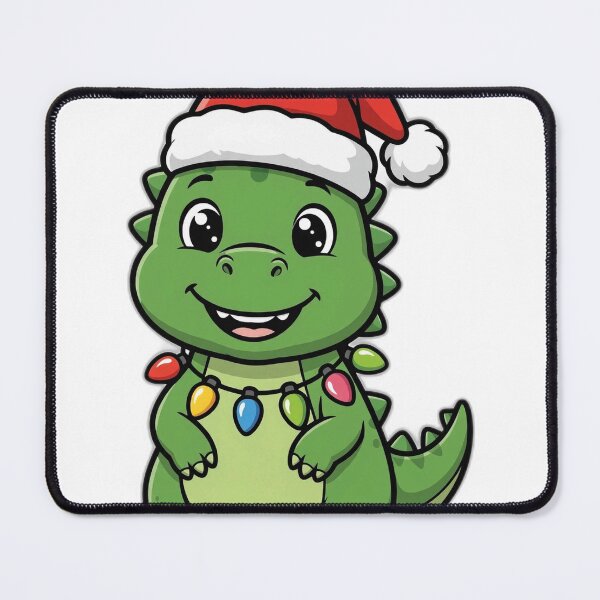 Item preview, Christmas Dinosaur Shirt – Cute Dino Holiday Tee designed and sold by KERK Art and Design.