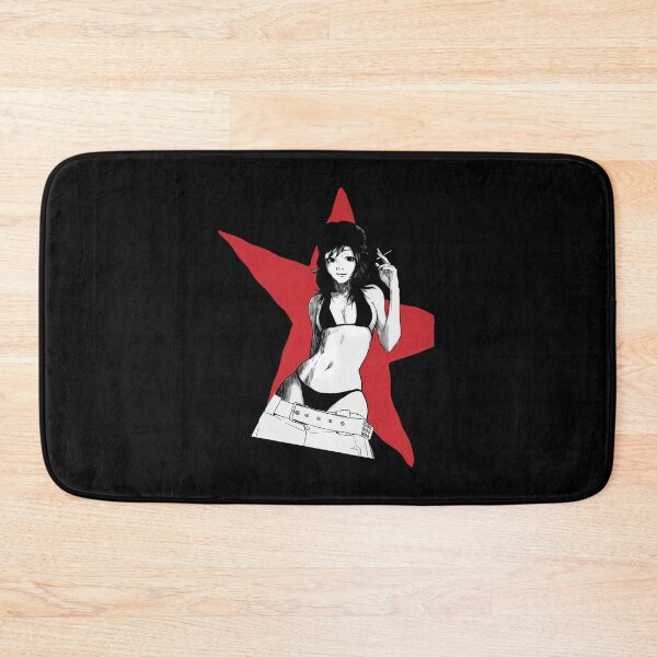 Item preview, Cyberpunk Red Retro Star Anime Girl Y2K Gothic Grunge designed and sold by Glow-Paw-Studio.