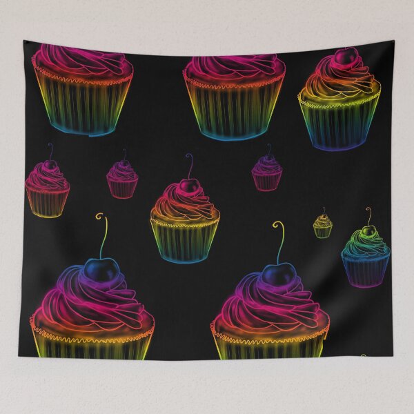 Item preview, Rainbow Cupcake Pattern| Bakery Fun  designed and sold by Eddieverse.