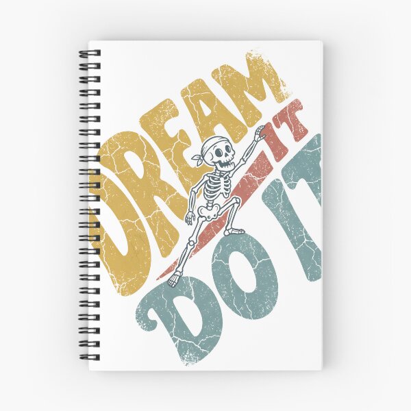 Item preview, Skeleton Climbing Across Bold Motivational Typography designed and sold by MisteryDesigner.
