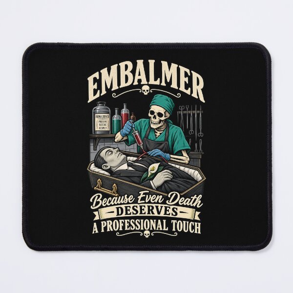 Item preview, Embalmer Dark Humor - Skeleton Mortuary Vintage designed and sold by SidTastic .