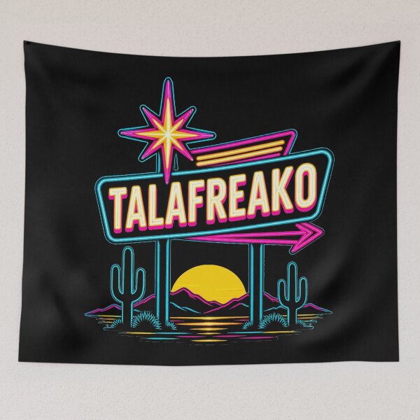 Item preview, Talafreako Retro Neon Texas Desert Cowboy T-Shirt designed and sold by Uglyandcute.