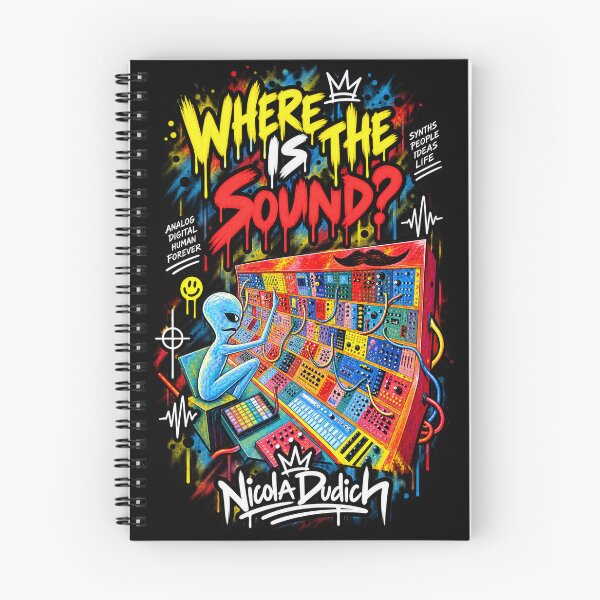 Item preview, Where Is the Sound? – Alien Modular Synth Graffiti Art designed and sold by NicolaDudich.