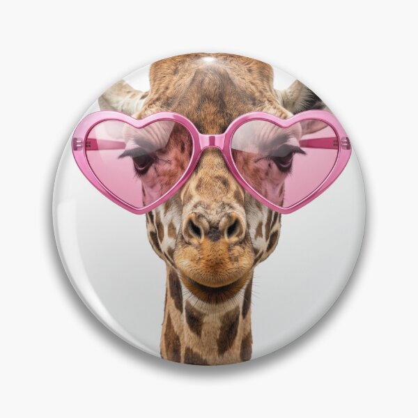 Item preview, Giraffe With Oversized Pink Sunglasses designed and sold by CoolCritterCo.