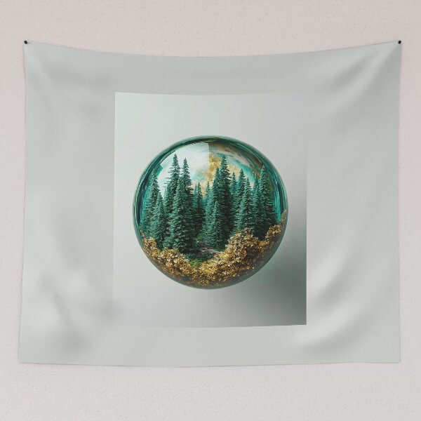 Item preview, Terrarium Glass Globe, 3d Render, Rich Forest designed and sold by Checho30.