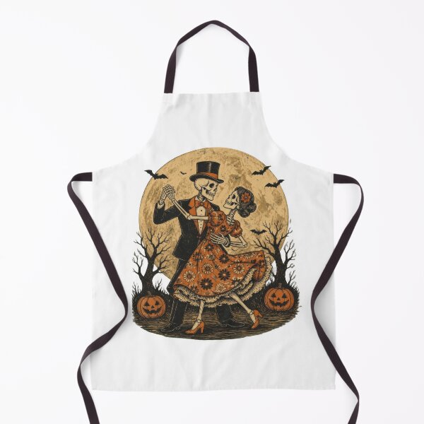 Item preview, Vintage Dancing Skeleton Couple Full Moon Halloween designed and sold by VELORIA706.