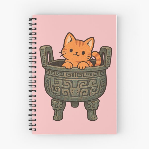 Item preview, Cute Chinese Bronze Ding Cat – Ancient China Kawaii Cat designed and sold by MythoWorldddd.