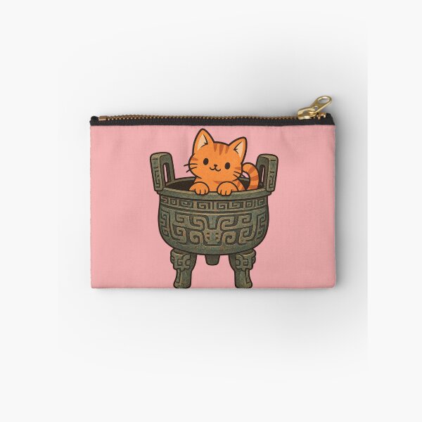 Item preview, Cute Chinese Bronze Ding Cat – Ancient China Kawaii Cat designed and sold by MythoWorldddd.