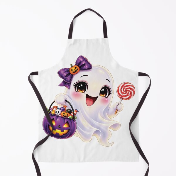 Item preview, Cute Halloween Ghost with Candy designed and sold by Arlinda's Flavour.