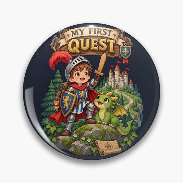Item preview, My First Quest - Little Knight & Baby Dragon Fantasy Adventure designed and sold by WUSCHELWORKS.
