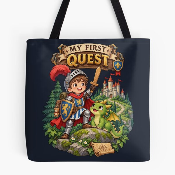Item preview, My First Quest - Little Knight & Baby Dragon Fantasy Adventure designed and sold by WUSCHELWORKS.