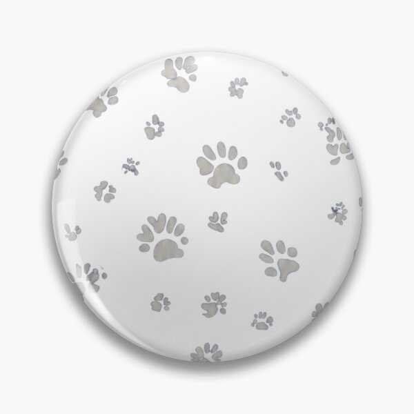 Item preview, Gray Paw Print Pattern-Cute Animal Paws on White Background Seamless  designed and sold by LC&LCPlatform.