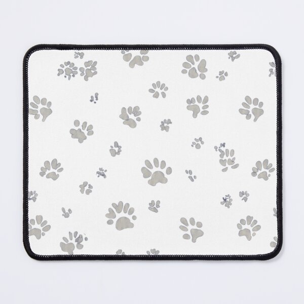 Item preview, Gray Paw Print Pattern-Cute Animal Paws on White Background Seamless designed and sold by LC&LCPlatform.