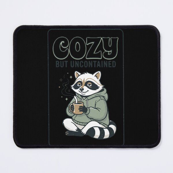 Item preview, Raccoon Coffee Lover Cozy Uncontained Design designed and sold by marry treasures.