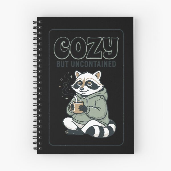 Item preview, Raccoon Coffee Lover Cozy Uncontained Design designed and sold by marry treasures.