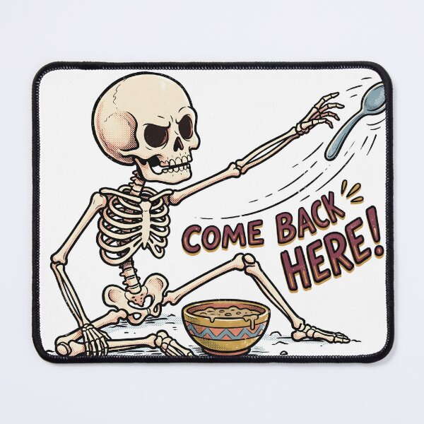 Item preview, Skeleton Reaching for a Moving Spoon designed and sold by MisteryDesigner.