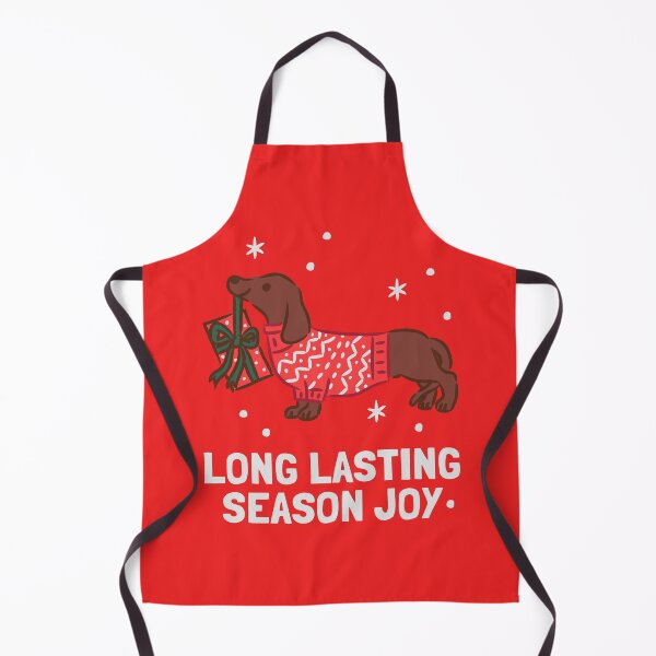 Item preview, Dachshund Dog wearing Red Christmas Sweater and Scarf designed and sold by monkik.