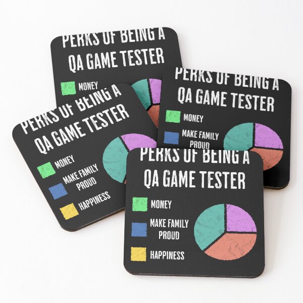 Item preview, QA Game Tester Life Funny Sarcastic Pie Chart designed and sold by d247.