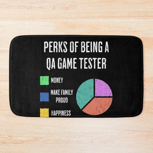 Item preview, QA Game Tester Life Funny Sarcastic Pie Chart designed and sold by d247.