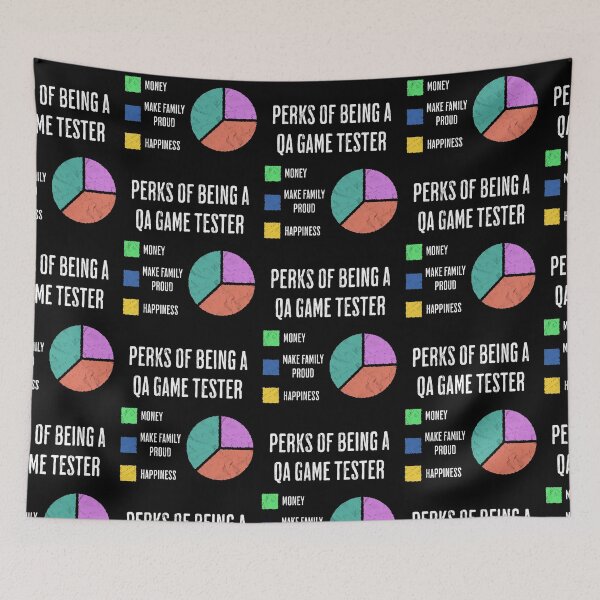 Item preview, QA Game Tester Life Funny Sarcastic Pie Chart designed and sold by d247.