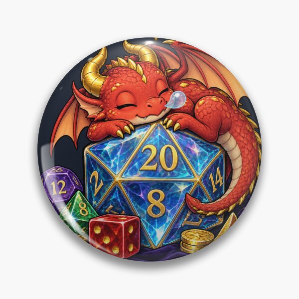 Artikelvorschau, Dice Dragon Guardian of the D20 - W20 Würfel Fantasy RPG entworfen und verkauft von WUSCHELWORKS.
