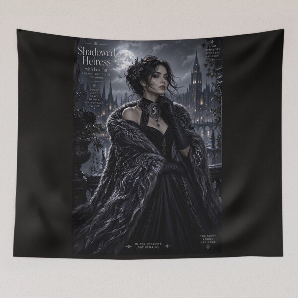 Item preview, Shadowed Heiress with Fox Fur designed and sold by Studio77-Gothic.