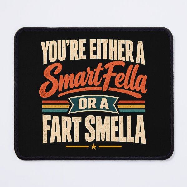 Item preview, You’re Either a Smart Fella or a Fart Smella - Funny Quote designed and sold by RetroOddity.